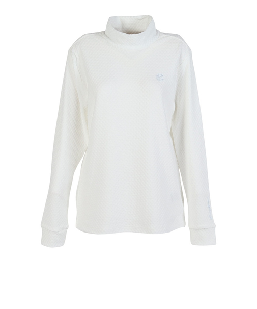 トミーアーマー(Tommy Armour)ゴルフウェア 防寒 長袖 ネオグリッド モックネックシャツ TANB25F070021 WHT