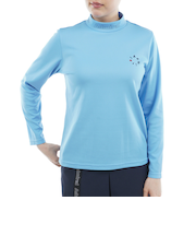 アドミラル ゴルフ（Admiral GOLF）ゴルフウェア 吸水速乾 カラタッチ 長袖モックネックシャツ ADLA554-IBL