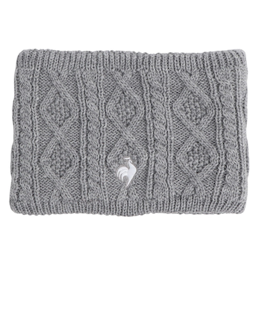 ルコックスポルティフ（lecoqsportif）ケーブル編み ネックウォーマー LG5FNW50L GY00