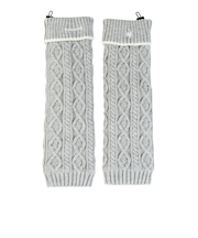 ルコックスポルティフ（lecoqsportif）ケーブル編み レッグウォーマー LG5FAZ80L GY00