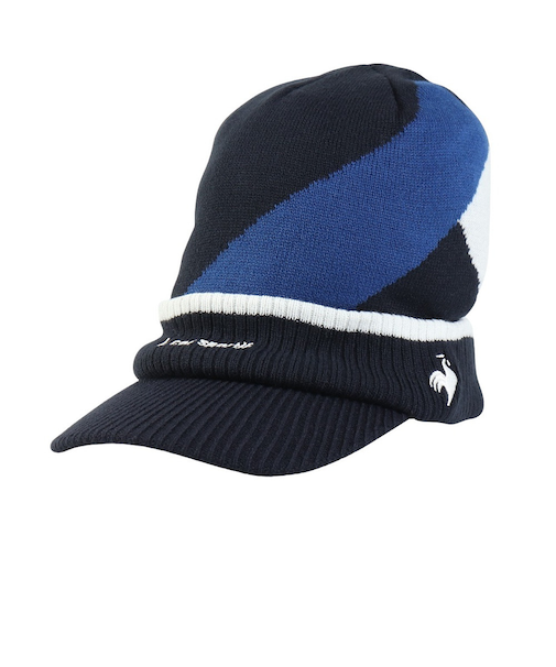 ルコックスポルティフ（lecoqsportif）帽子 庇付きニットキャップ LG5FCP40M NV00
