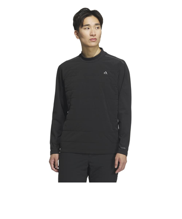 アディダス(adidas)ゴルフウェア AZ FROSTGUARD WARM キルト 長袖モックネックシャツ JWJ83-JM9543 BLK