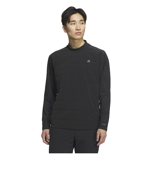 アディダス(adidas)ゴルフウェア AZ FROSTGUARD WARM キルト 長袖モックネックシャツ JWJ83-JM9543 BLK