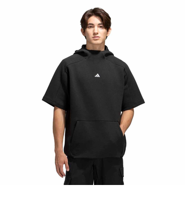 アディダス（adidas）ゴルフウェア 半袖スウェット フーディー OFG57-KL5271BLK