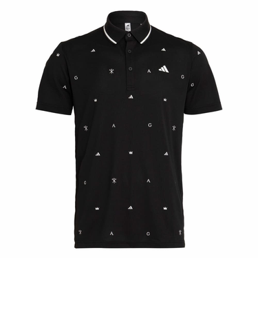 アディダス（adidas）ゴルフウェア モノグラム半袖シャツ OFG51-KL5257BLK