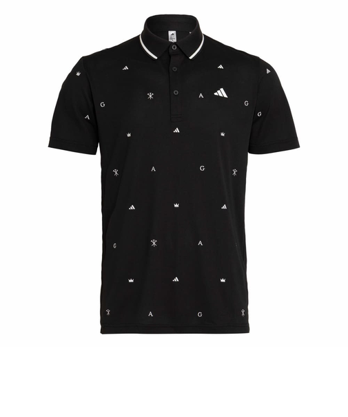 アディダス（adidas）ゴルフウェア モノグラム半袖シャツ OFG51-KL5257BLK