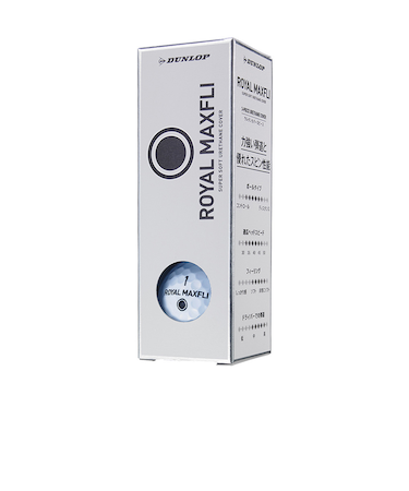 マックスフライ(MAXFLI)ゴルフボール ロイヤルマックスフライ ROYAL MAXFLI 2 BLK ゴルフボール 3ケ スリーブ(3個入り)