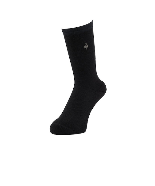 ルコックスポルティフ（lecoqsportif）ヒートナビ レギュラー丈ソックス LG5FSO05M BK00
