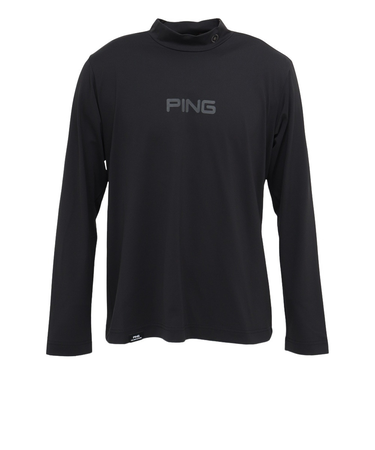 ピン（PING）ゴルフウェア 保温 トリコット ハイネックシャツ 長袖 621-5266001-010
