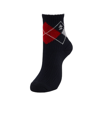 マンシング（MUNSING）ゴルフ 抗菌防臭 ショート丈 アーガイルソックス MG5FSO08L NV00