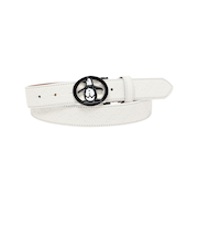 マンシング（MUNSING）ゴルフ ロゴ デザインバックル ベルト MG5FBL02L WH00