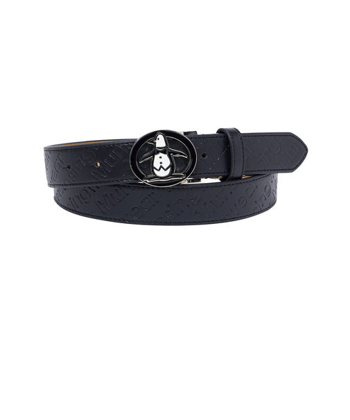 マンシング（MUNSING）ゴルフ ロゴ デザインバックル ベルト MG5FBL02L BK00