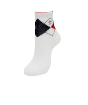 マンシング（MUNSING）ゴルフ 抗菌防臭 ショート丈 アーガイルソックス MG5FSO08L WH00