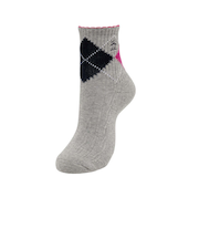 マンシング（MUNSING）ゴルフ 抗菌防臭 ショート丈 アーガイルソックス MG5FSO08L GY00