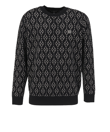 セントアンドリュース（ST.ANDREWS）ゴルフウェア 16Gダイヤ ロゴジャガード 長袖ニット プルオーバー 042-5270153-010