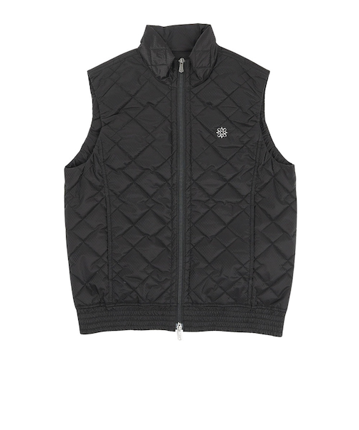 セントアンドリュース（ST.ANDREWS）ゴルフウェア アウター 防風 ドットストレッチキルト 中綿ベスト 042-5258151-010