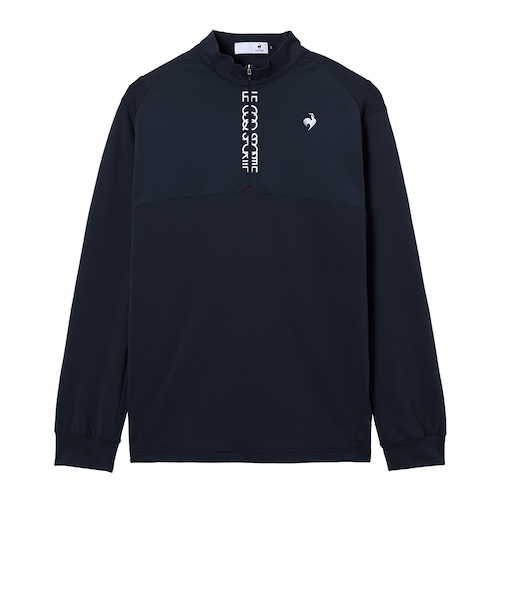ルコックスポルティフ(lecoqsportif)ゴルフウェア ハーフジップハイネックシャツ LG5FLS80M NV00