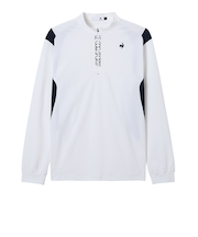 ルコックスポルティフ（lecoqsportif）ゴルフウェア ハーフジップハイネックシャツ LG5FLS80M WH00