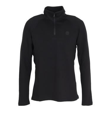 トミーアーマー(Tommy Armour)ゴルフウェア 吸湿発熱 ヒートクロス 3D ハーフジップモックシャツ 長袖 TAHD25F030005 BLK