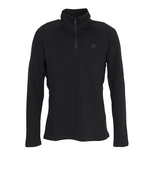 トミーアーマー(Tommy Armour)ゴルフウェア 吸湿発熱 ヒートクロス 3D ハーフジップモックシャツ 長袖 TAHD25F030005 BLK