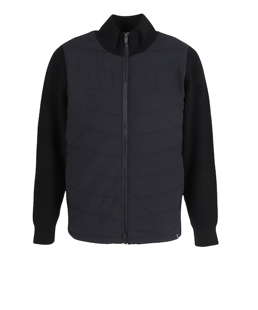 シルバースコット845（SILVERSCOTT845）ゴルフウェア インサレーションニットジャケット SS25FWJ005 BLK