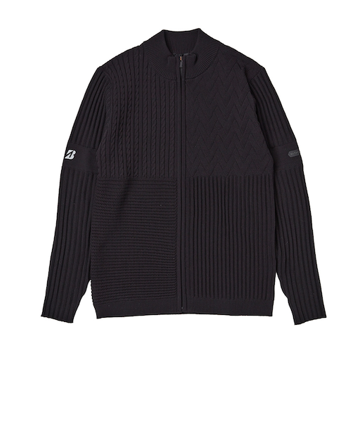 ゴルフウェア UL長袖前開きセーター FBM01BBKLL