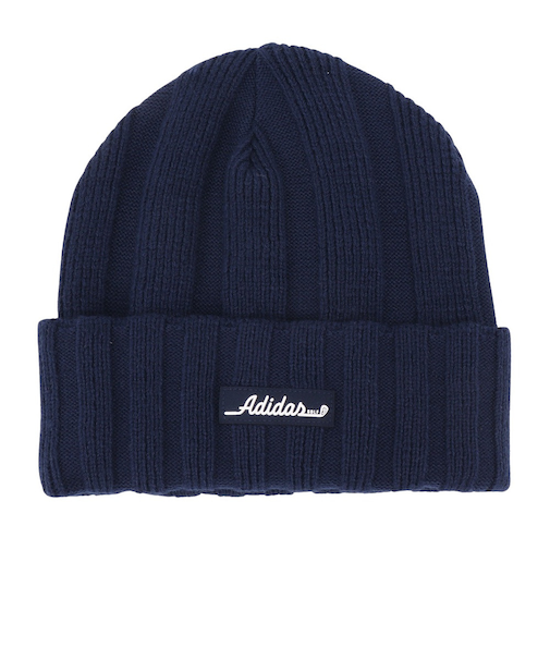 アディダス（adidas）帽子 ロゴ リブ仕上げニットビーニー JVU27-JL5655 NVY