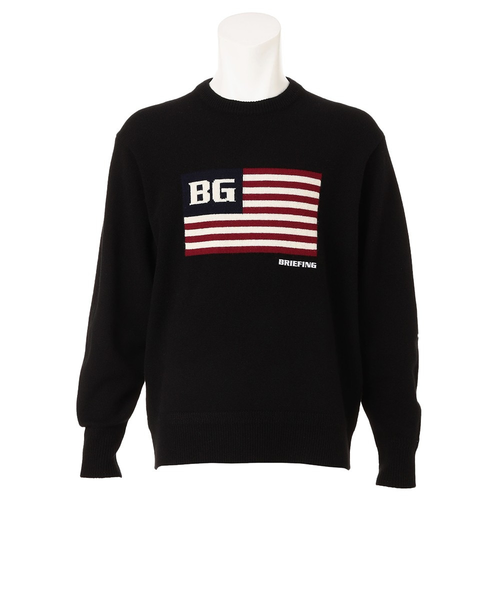 ブリーフィング（BRIEFING）ゴルフウェア HOL ビッグ フラッグ クルー