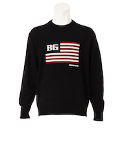 ブリーフィング（BRIEFING）ゴルフウェア HOL ビッグ フラッグ クルーネック ニット BRG253MD0-010