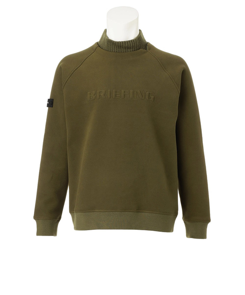 ブリーフィング（BRIEFING）ゴルフウェア HOL STITCH ロゴ FAKE LAYERED ハイネック BRG253MC8-067