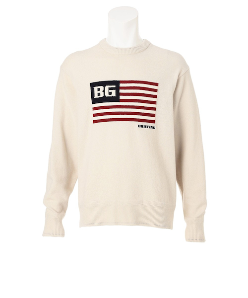 ブリーフィング（BRIEFING）ゴルフウェア HOL ビッグ フラッグ クルー