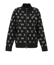 セントアンドリュース（ST.ANDREWS）ゴルフウェア 14Gロゴジャガード 長袖 フルジップニット 043-5272054-010