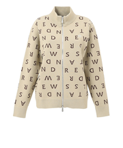 セントアンドリュース(ST.ANDREWS)ゴルフウェア 14Gロゴジャガード 長袖 フルジップニット 043-5272054-040