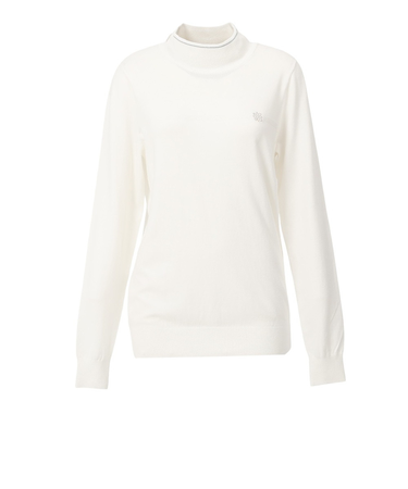 セントアンドリュース（ST.ANDREWS）ゴルフウェア カシミヤタッチ 長袖 モックネックニット プルオーバー 043-5274052-030