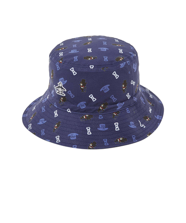 マンシング（MUNSING）帽子 70th ANNIVERSARY TAROUT 70周年総柄プリント リバーシブルバケットハット MG5FCP74U NV00