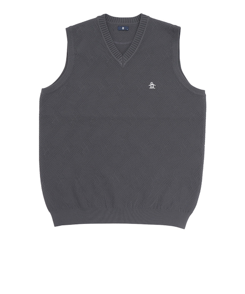 マンシング（MUNSING）ゴルフウェア Vネックニットベスト MG5FVE80M GY00
