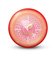 ハタチ（HATACHI）グラウンドゴルフ エアロボール クリア×レッド BH3861-84