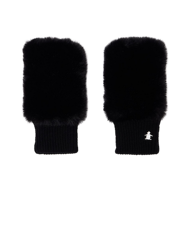 マンシング（MUNSING）ゴルフ フェイクファー＆ニットコンビ ハンドウォーマー MG5FGV50L BK00