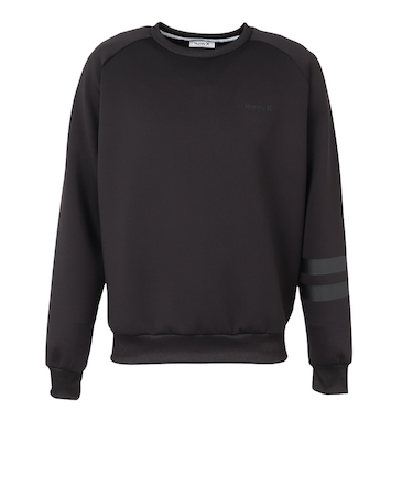 ハーレー（HURLEY）ゴルフウェア ファントム スウェット ライト クルーネック 長袖 MGFL252076-BLK