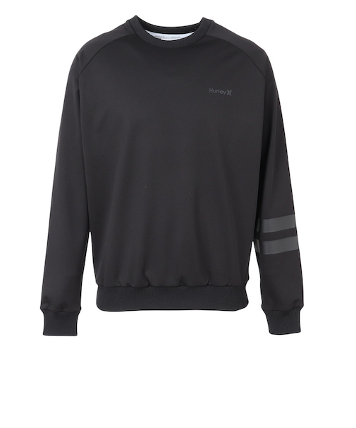 ハーレー（HURLEY）ゴルフウェア ファントム ウィンドプルーフ クルーネック 長袖 MGFL252085-BLK
