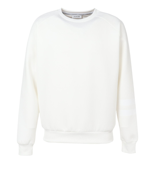 ハーレー（HURLEY）ゴルフウェア ファントム スウェット ライト クルーネック 長袖 MGFL252076-WHT