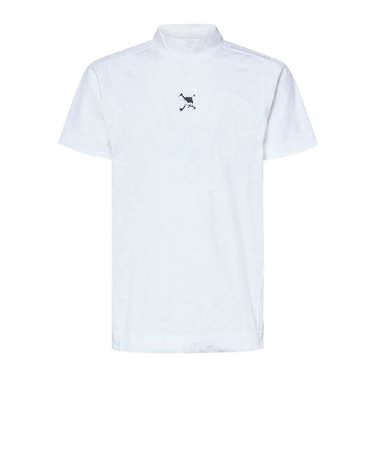 オークリー(OAKLEY)ゴルフ 半袖シャツ SKULL SPOTTED ジャガード モックネック FOA409088-100