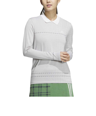 アディダス（adidas）ゴルフウェア PRIMEKNIT サイドシームレス長袖シャツ JSB93-IM7277W