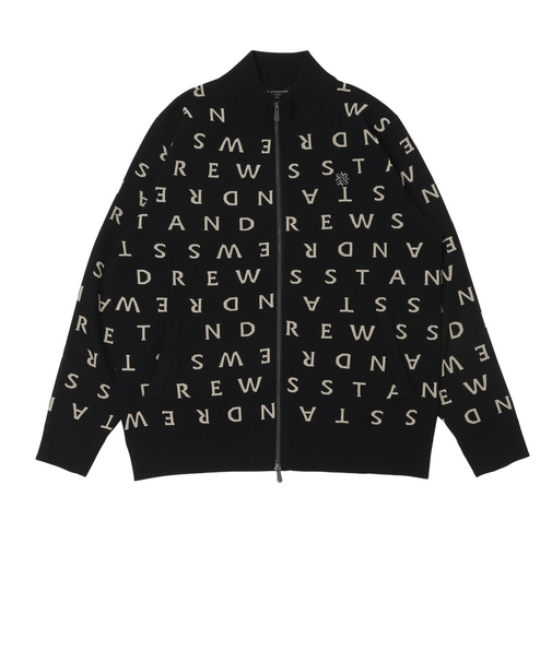 セントアンドリュース（ST.ANDREWS）ゴルフウェア 14Gロゴジャガードフルジップニット 042-5272053-010