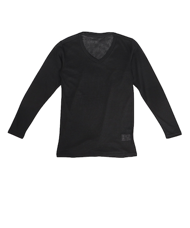 シルバースコット845（SILVERSCOTT845）断熱 ポリプロピレン インナー長袖Tシャツ SS25FWQ015 BLK