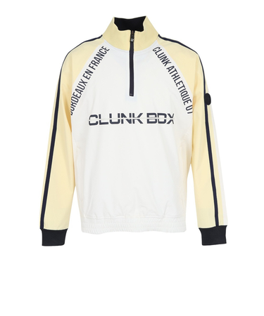 クランク（CLUNK）ゴルフウェア 長袖 フルダルハーフジップジャケット CL5STY53 YEL