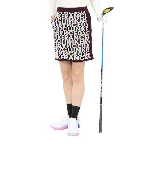 クランク（CLUNK）ゴルフウェア ロゴニットスカート CL5SUP09 WIN