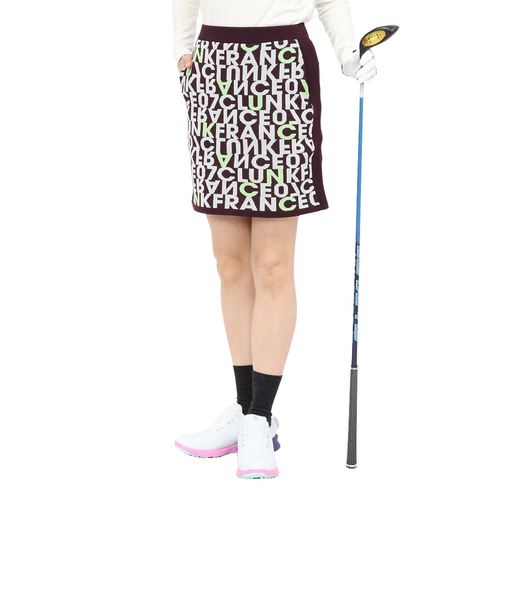 クランク（CLUNK）ゴルフウェア ロゴニットスカート CL5SUP09 WIN