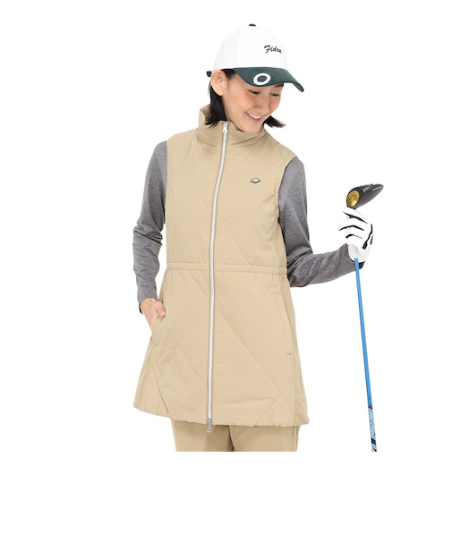 フィドラ（FIDRA）ゴルフウェア 中綿ロングべスト FD5SUY22 BEG