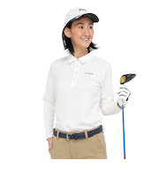 フィドラ（FIDRA）ゴルフウェア ロゴジャガードポロシャツ FD5SUG30 WHT